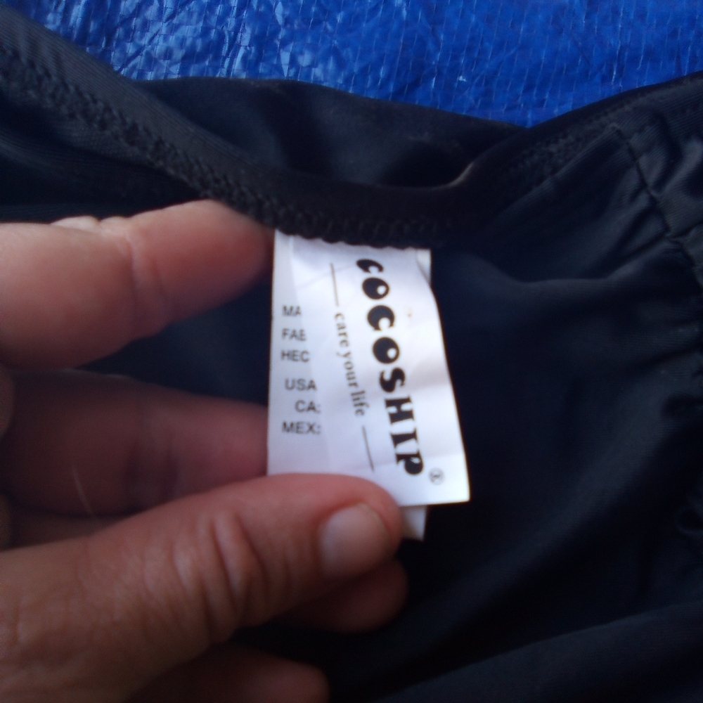 COCOSHIP Black Ruched Swim Bottom - Picture 5 of 6
